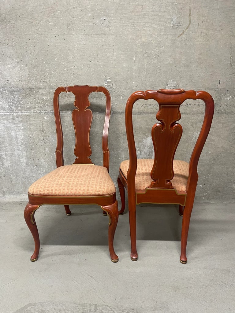 Pair of 1980s Queen Anne Style Side or Dining Chairs - 7