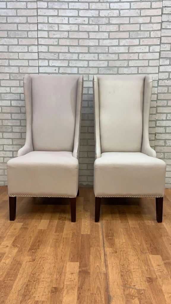 Contemporary High Back Dining Chairs - Pair - 5