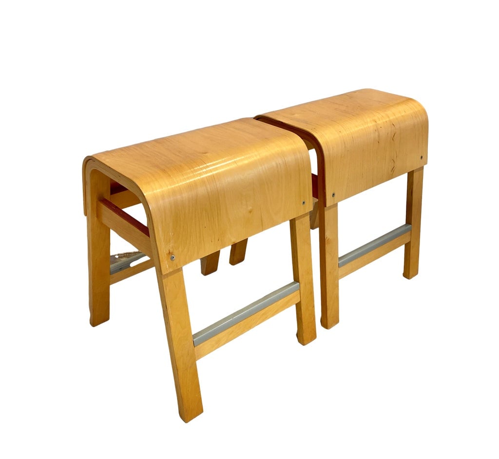 Scandinavian Modern Stool Ikea 1970s - a Pair - 2