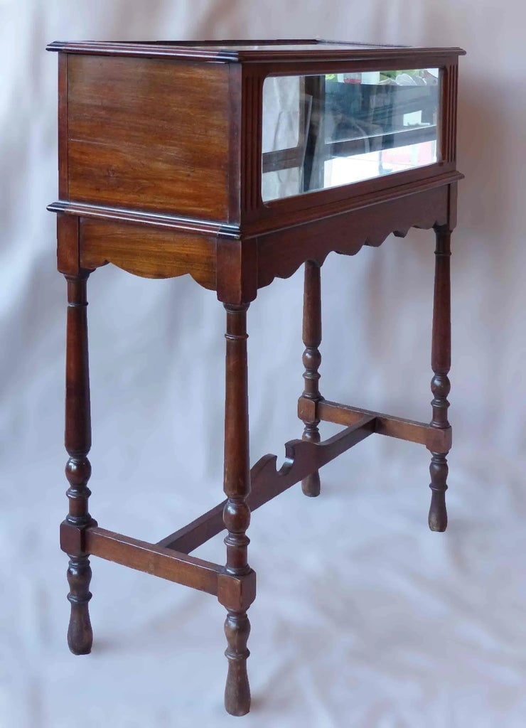 Jewelry Showcase Antique Oak and Glass - 2