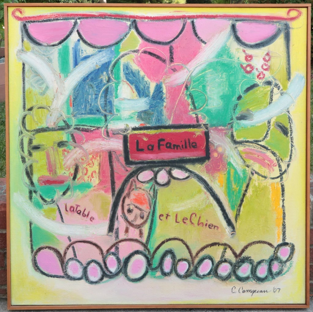 Un Tableau Charmant Abstract in Oil - 7