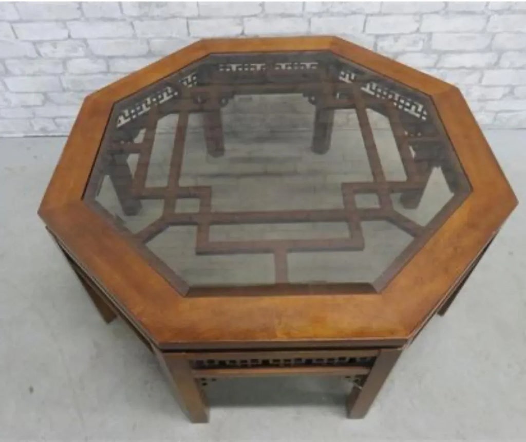Asian Octagon Coffee Table - 4