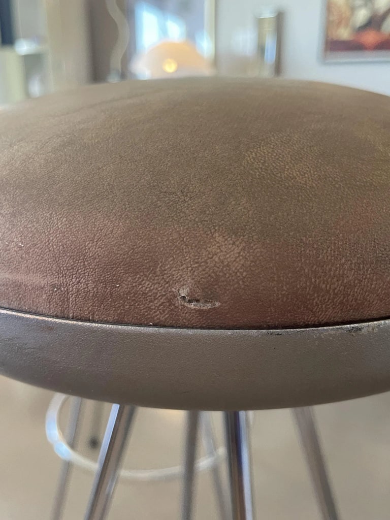 1980s Sintesi Italy Ufo Stools Space Age Atomic Sputnik Counter Stools- Set of 2 - 12