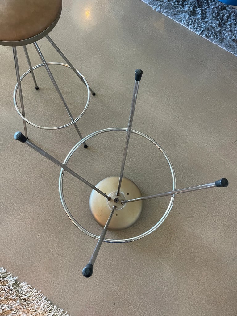 1980s Sintesi Italy Ufo Stools Space Age Atomic Sputnik Counter Stools- Set of 2 - 9