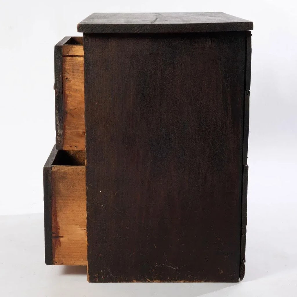 Antique 4 Drawer Apothecary Chest - 5