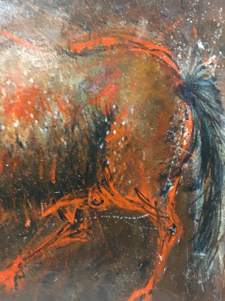 Vintage Mid-Century Oil Painting on Canvas by D. Rogers - 5
