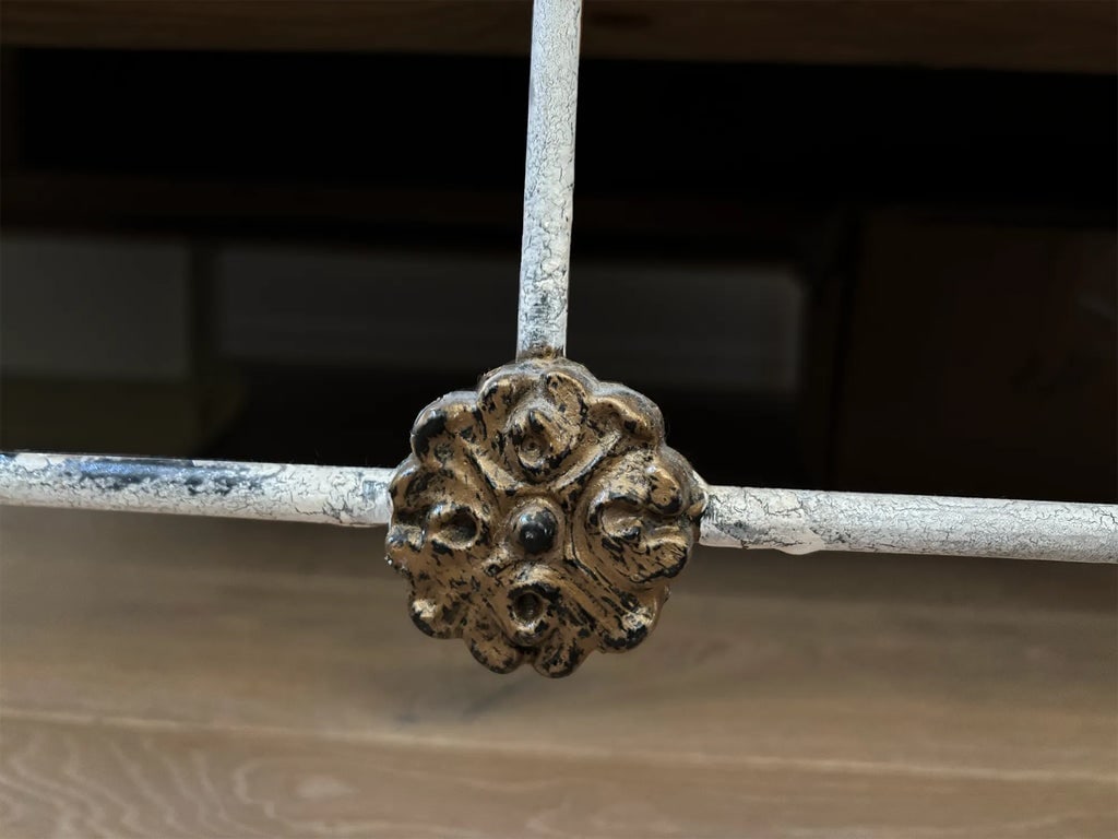 Antique Victorian or Edwardian Style Iron Bed Frame, Late 1800's - Early 1900's - 11