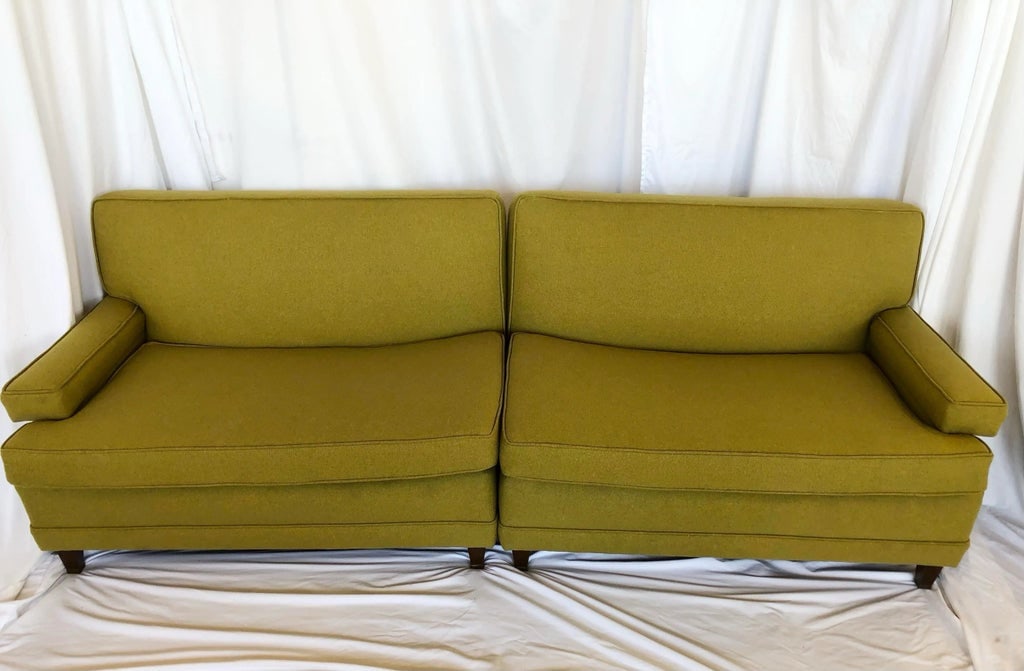 1950's Chartreuse Sectional Sofa - 6