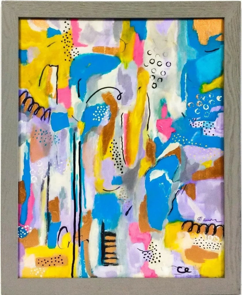 Contemporary Abstract Original Mixed Media Painting - 2