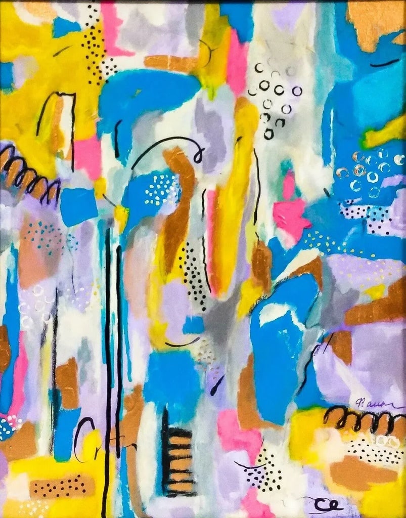 Contemporary Abstract Original Mixed Media Painting - 6