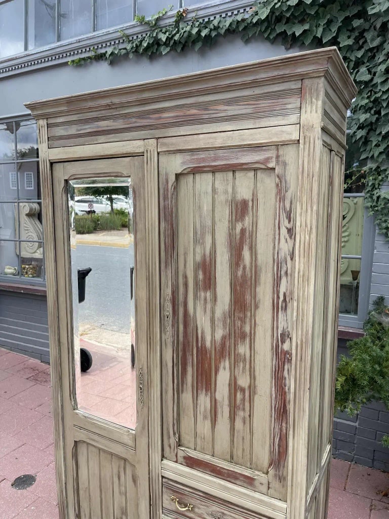 Antique 1900 French Armoire Wardrobe - 3