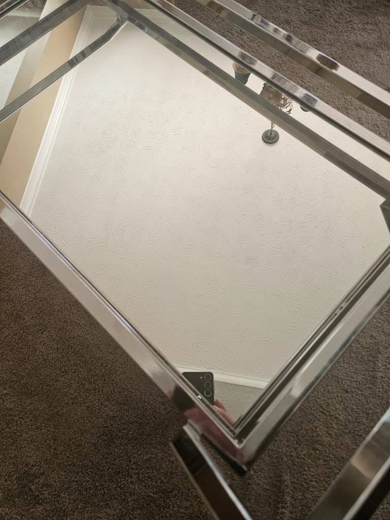 Vintage Chrome Bar Cart - 2