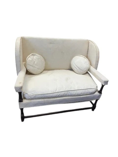 Late 19th Century English Oak Settee - 8