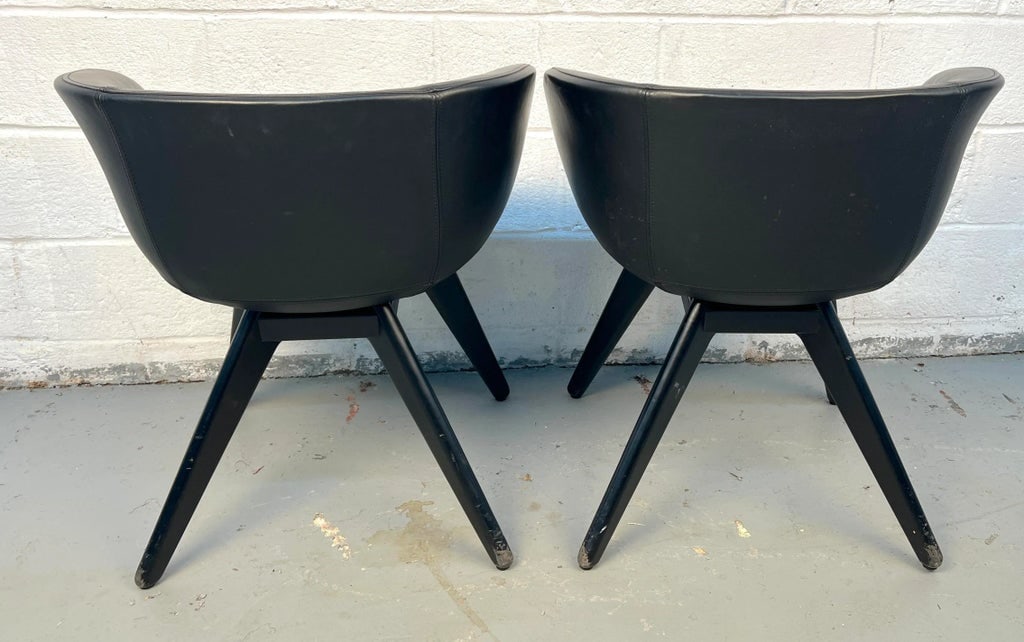 Mid 20th Century Leather Tub Chairs by Tom Dixon - 2