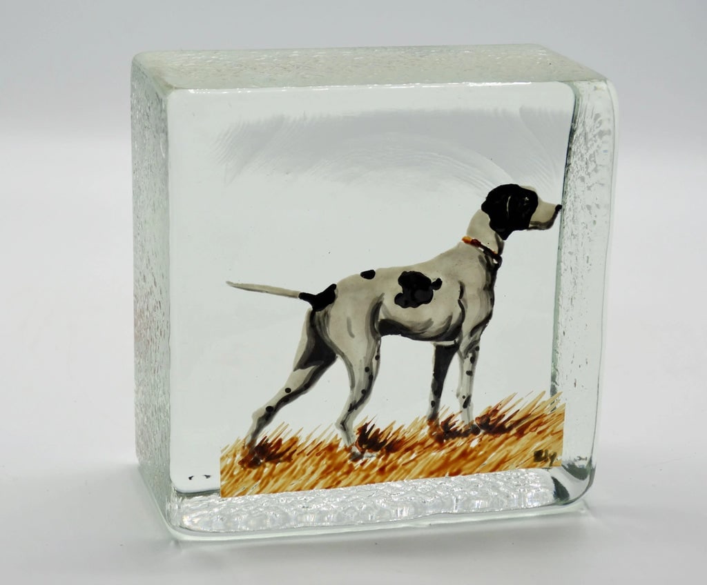 Hand Painted Dog Paperweight Bookend - 4