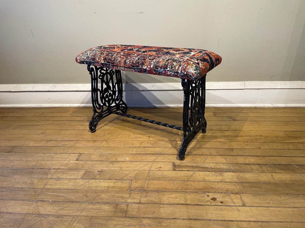 Antique Cast Iron Bench - 3