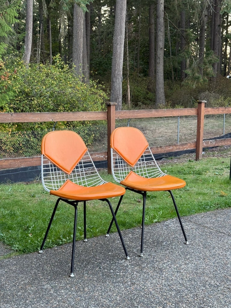 Mid-Century Modern Original Eames for Herman Miller Iron Bikini Side Chairs1960s - 3