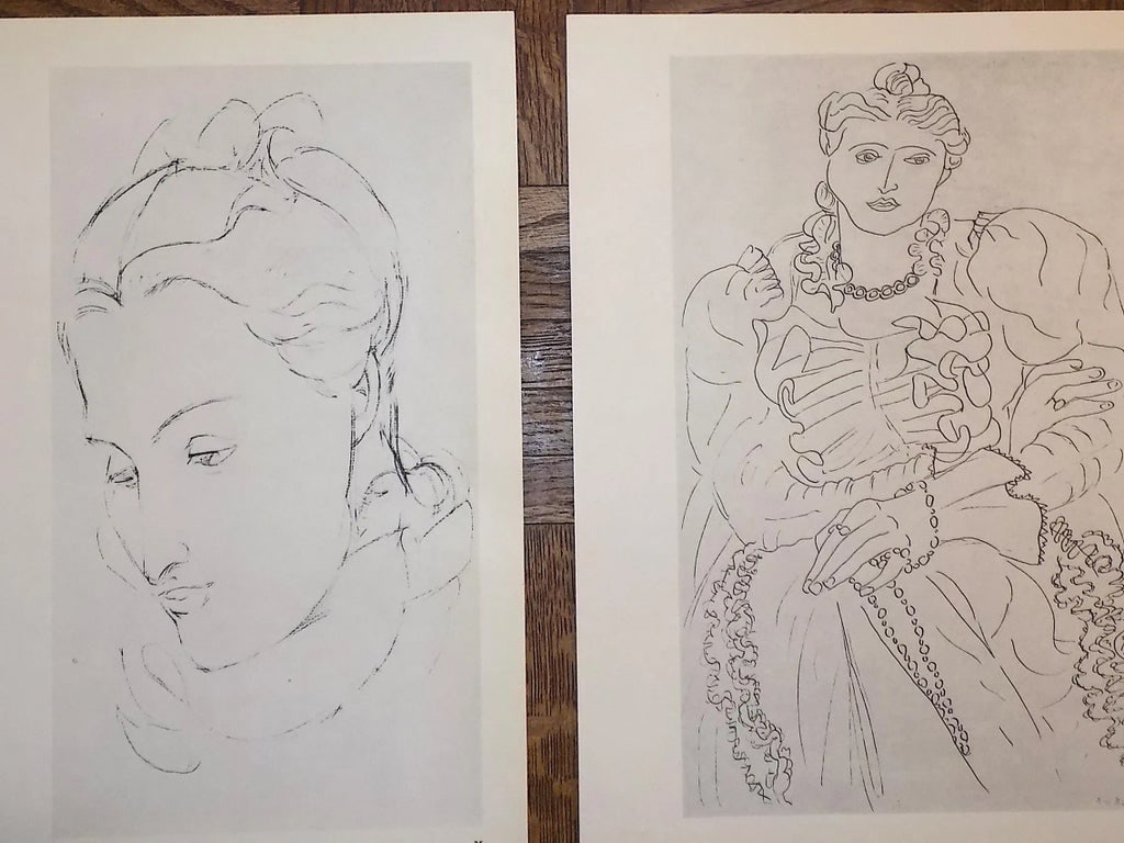 Vintage Mid 20th C. Henri Matisse Female Portraits - Set of 4 - 3