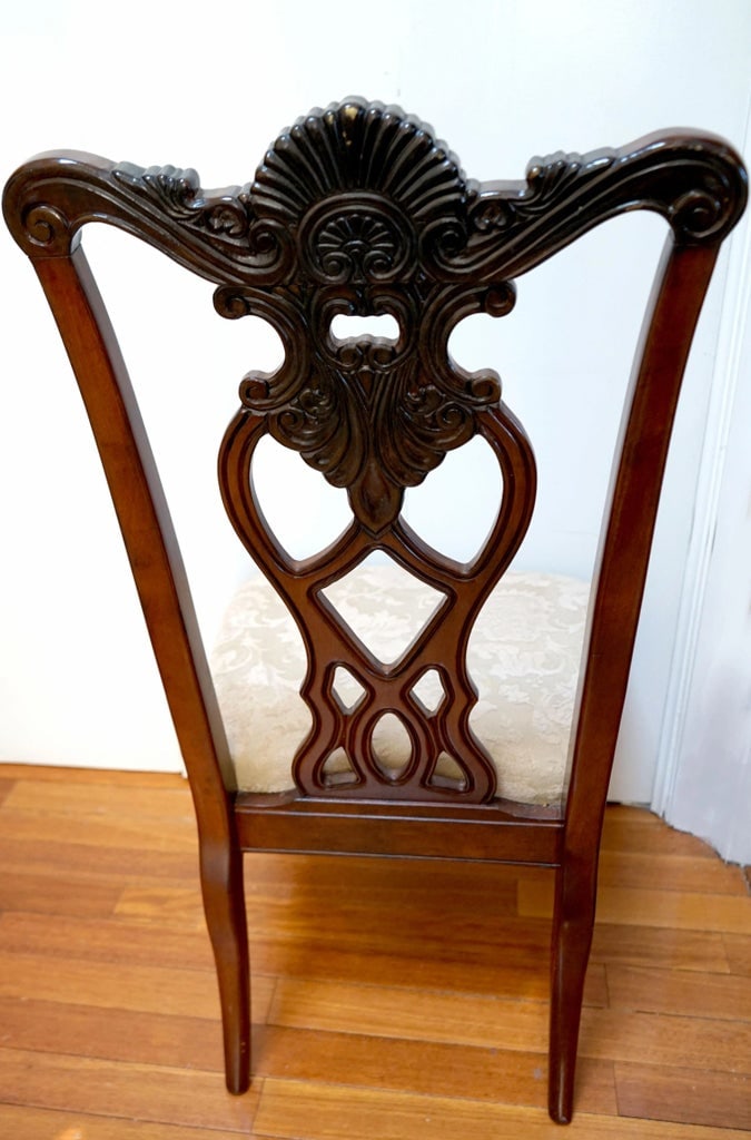 English Style Chippendale Chair in Mahogany - 4