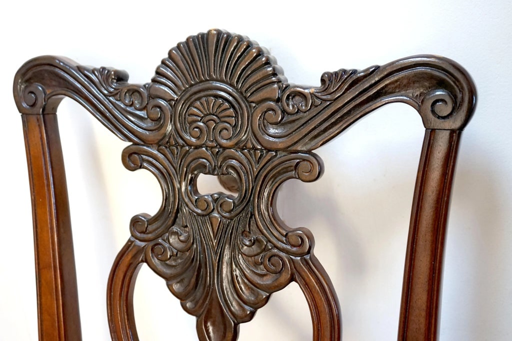English Style Chippendale Chair in Mahogany - 5