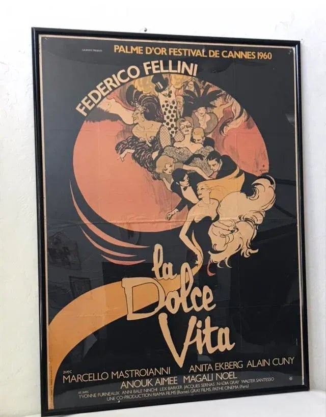 Original "La Dolce Vita" Film Poster, C.1972 - 11