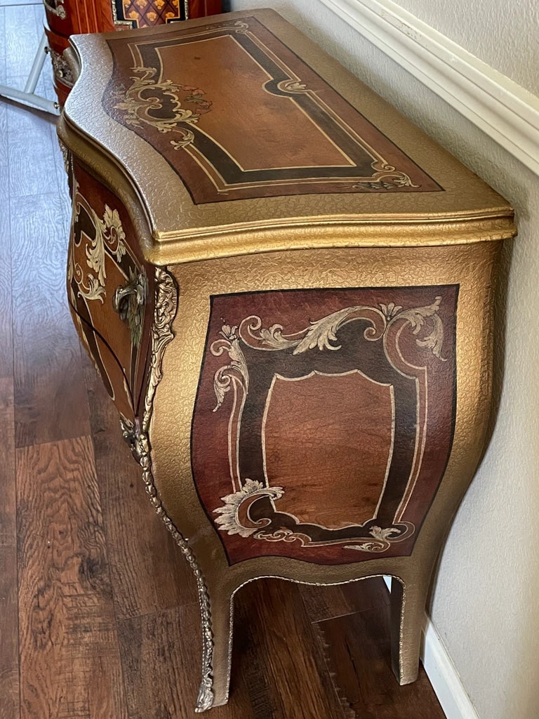 Vintage French Louis XVI Bombay Chest Commode - 2