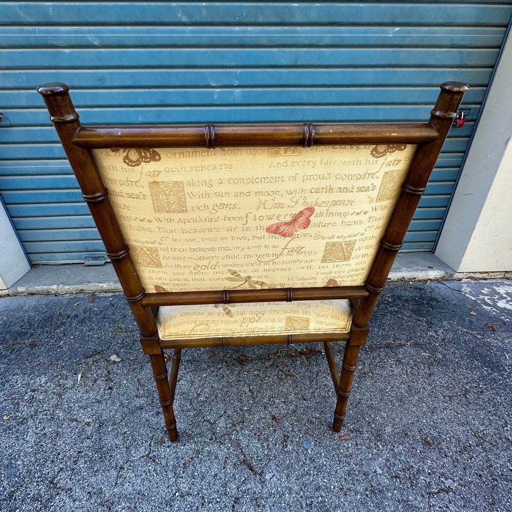 Chinese Chippendale Faux Bamboo Arm Chair - 3