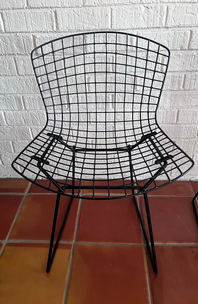 Set of 4 Vintage Attributed to Bertoia for Knoll Side Chairs Recently Professionally Powder-Coated E - 3