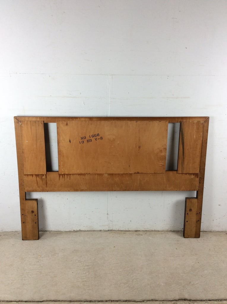 Mid Century Modern Walnut Twin Headboard by Perspecta From Kent Coffey - 15