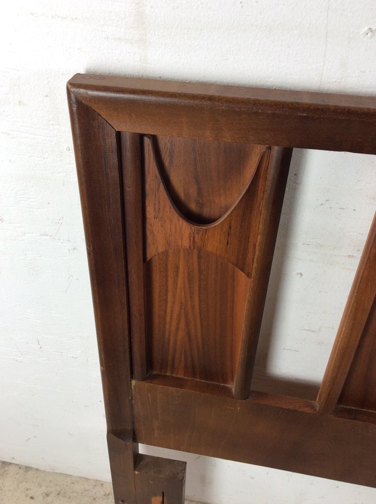 Mid Century Modern Walnut Twin Headboard by Perspecta From Kent Coffey - 7