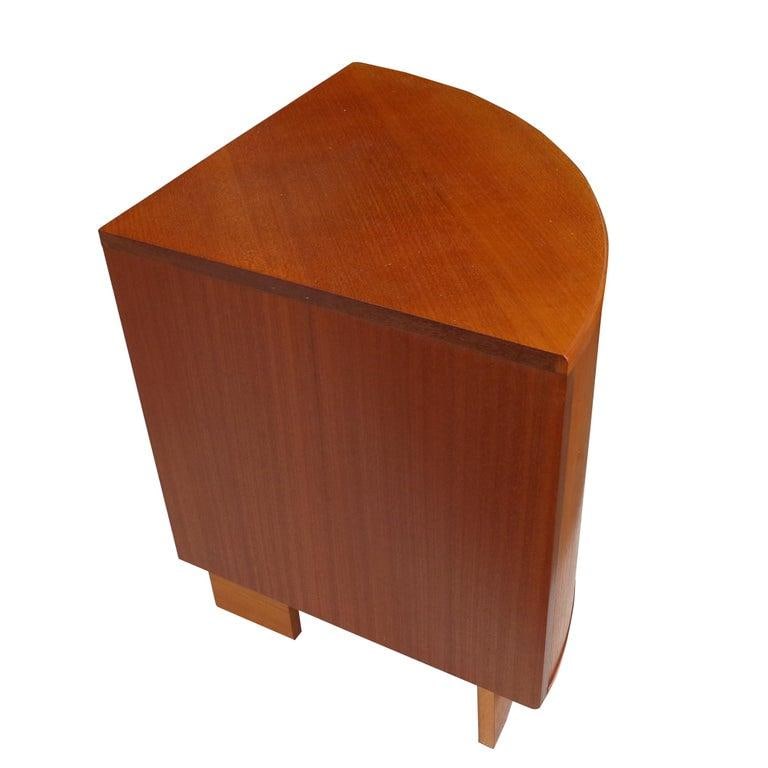 Mid-Century Modern Danish Teak Corner Cabinet Side Table - 3