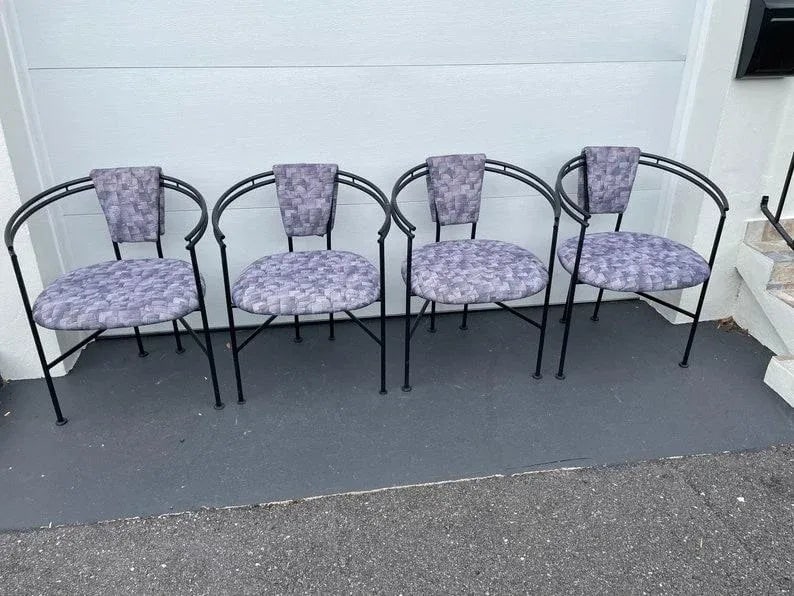 1980s Postmodern Memphis Style Dining Chairs - Set of 4 - 5