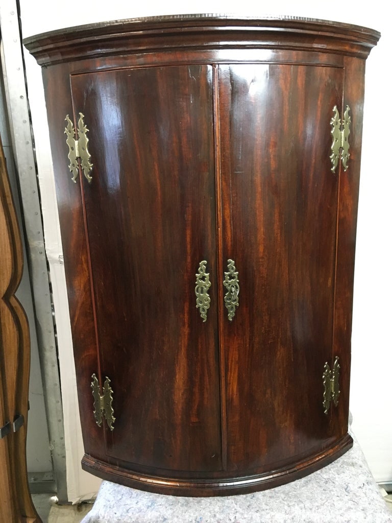 English Hanging Corner Cupboard - 12