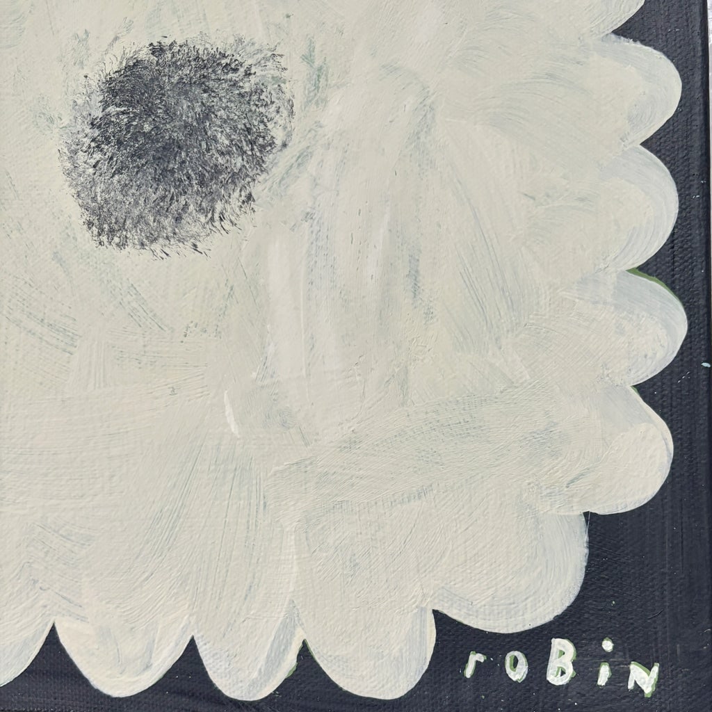 Flower Sixteen. Small Painting by Robin Zingone. - 2
