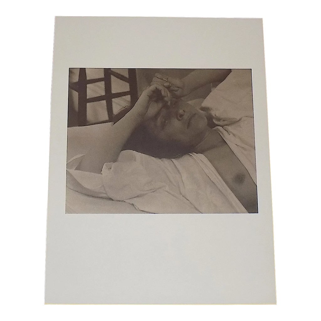 Large Vintage Photogravure-"Georgia O'Keeffe" by Alfred Stieglitz (Usa 1864-1946): This photogravure is from a compilation of photographs by the famed American photographer Alfred Stieglitz. The original photographs were taken between 1917 and 1930. This series was printed in 1978.