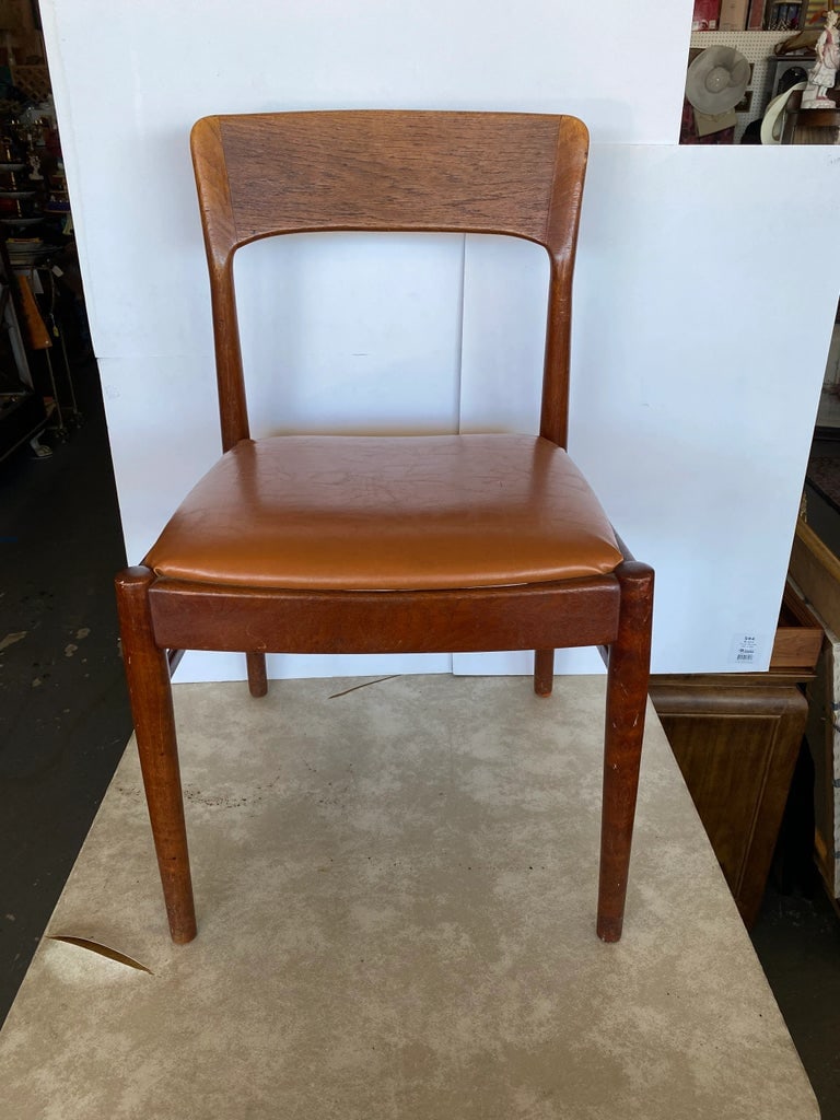 Vintage Mid Century Modern Danish Teak Side Chair - 2
