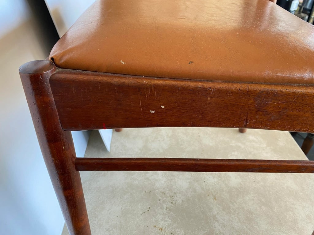 Vintage Mid Century Modern Danish Teak Side Chair - 7