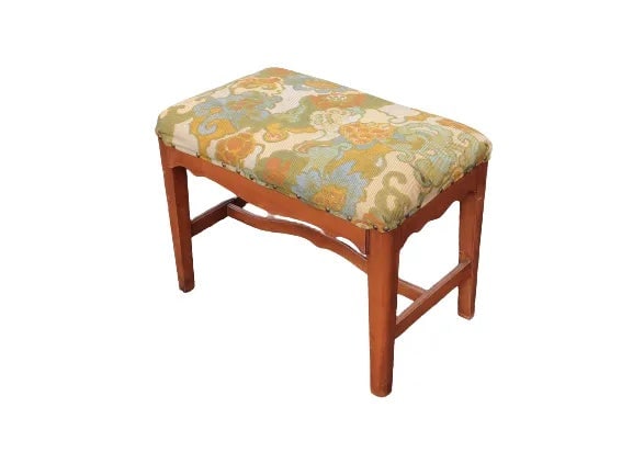 Mid 20th Century Antique Shaker Style Solid Maple Footstool Rvs - 7
