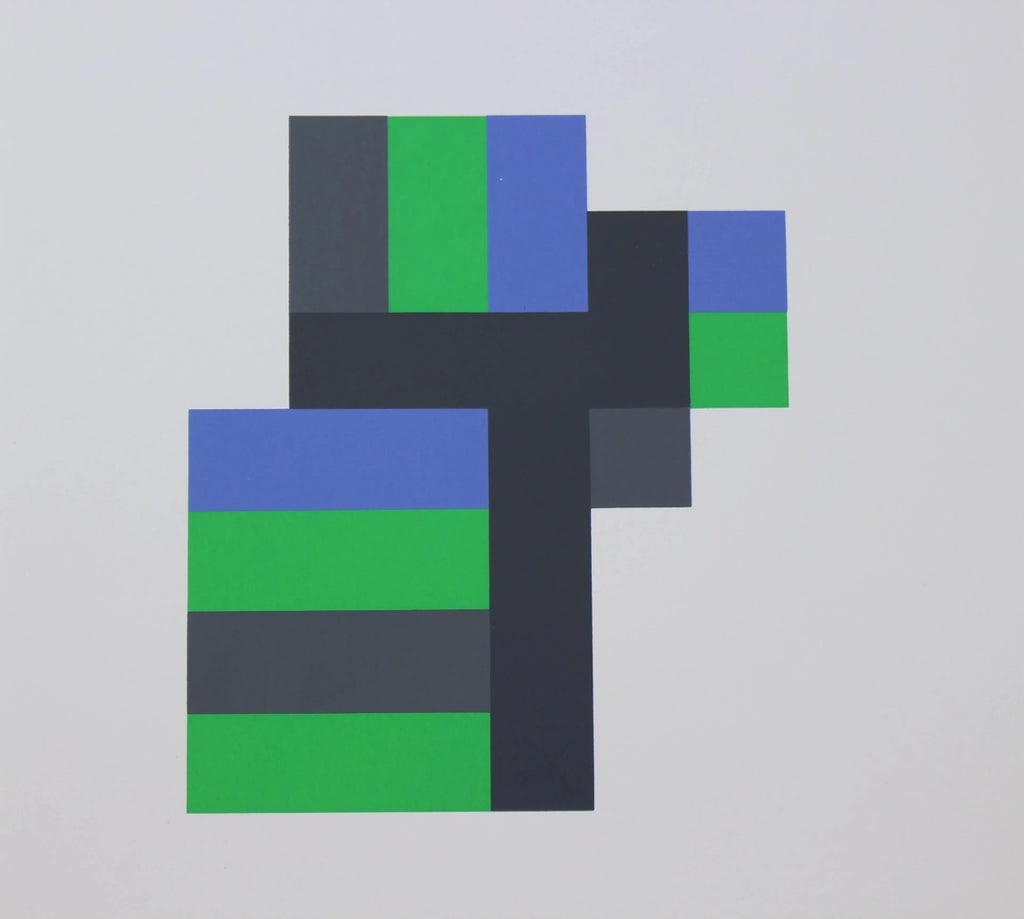 1997 Anton Stankowski Abstract Limited Edition Serigraph - 2