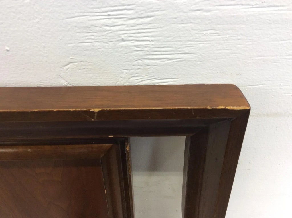 Mid Century Modern King Sized Walnut Headboard - 9