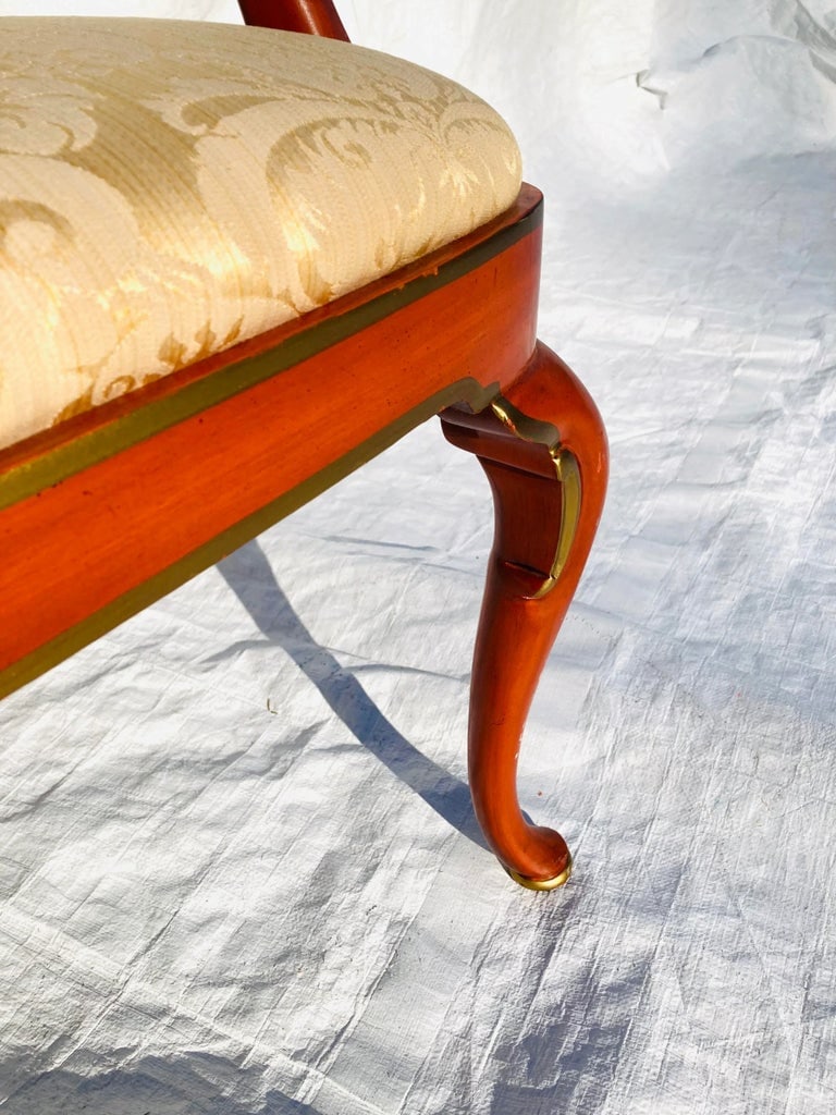 80's Kindel Furniture Queen Anne Style Arm Chair - 7