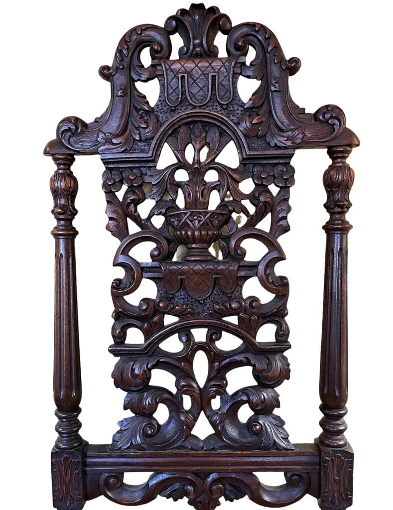 Mid 19th Century English Jacobean Style Walnut Chair - 5