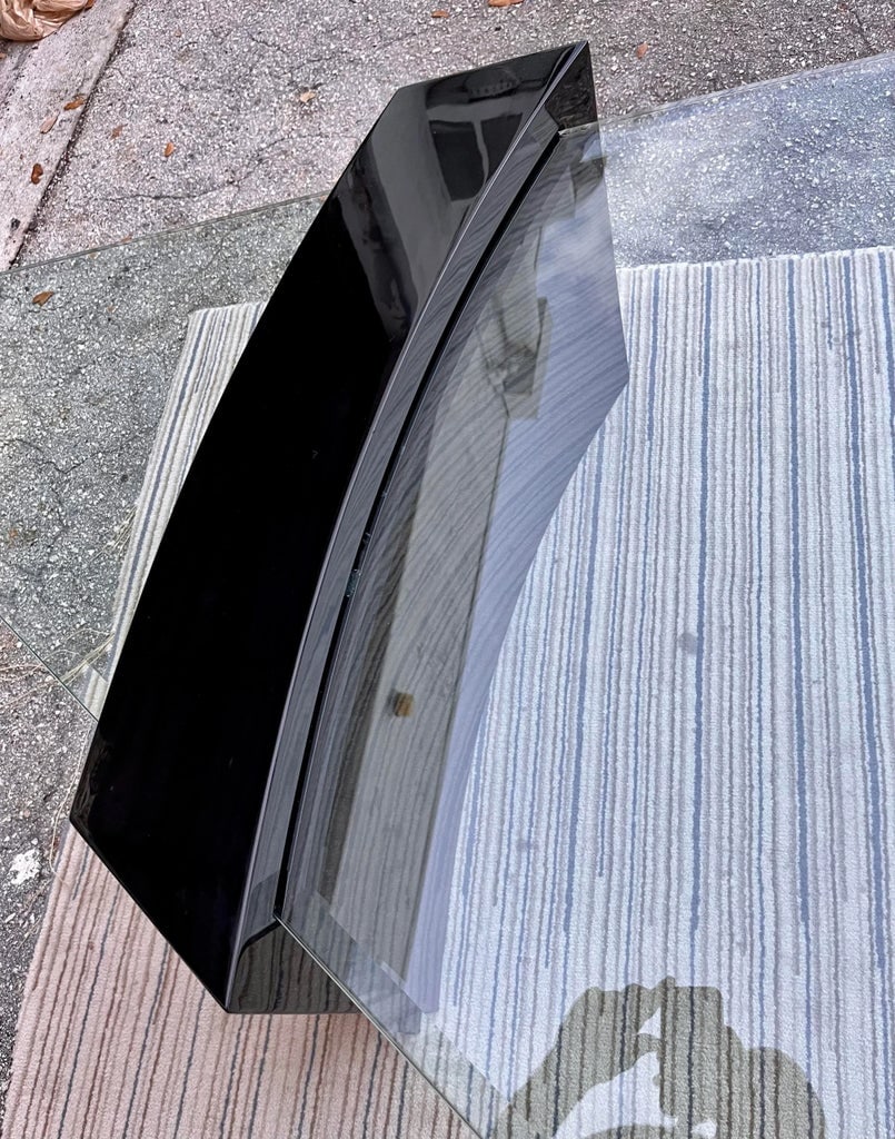 1980s Post Modern Black Lacquer Coffee Table in the Roger Rougier Style - 8