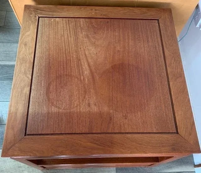 1960s Vintage Solid Rosewood Chinese End Tables - 5