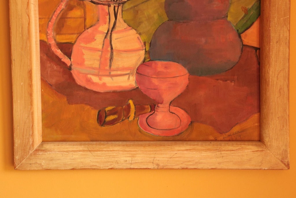 Mid Century Abstract Still Life Painting - 4