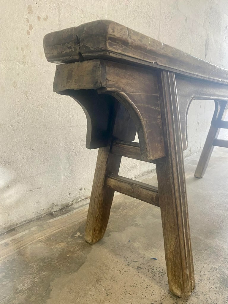 Early 20th Century Antique Chinese Countryside Bench - 7