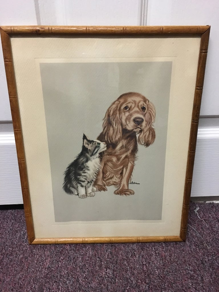 Vintage Marvin Hahn Puppy Kitten Print - 2