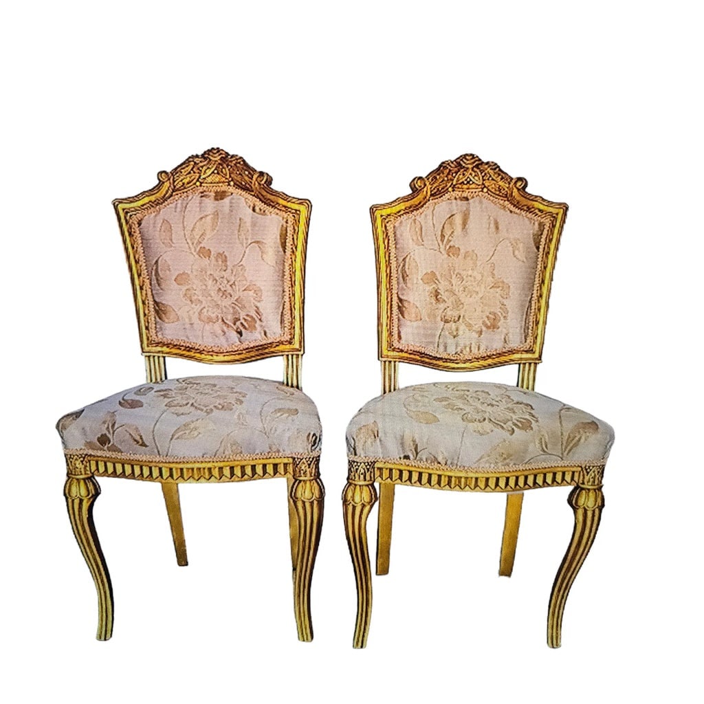 1920s Period French Art Deco Side Chairs - a Pair - 2