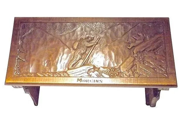Antique Black Forest Carved Folding Mantel Shelf - 5