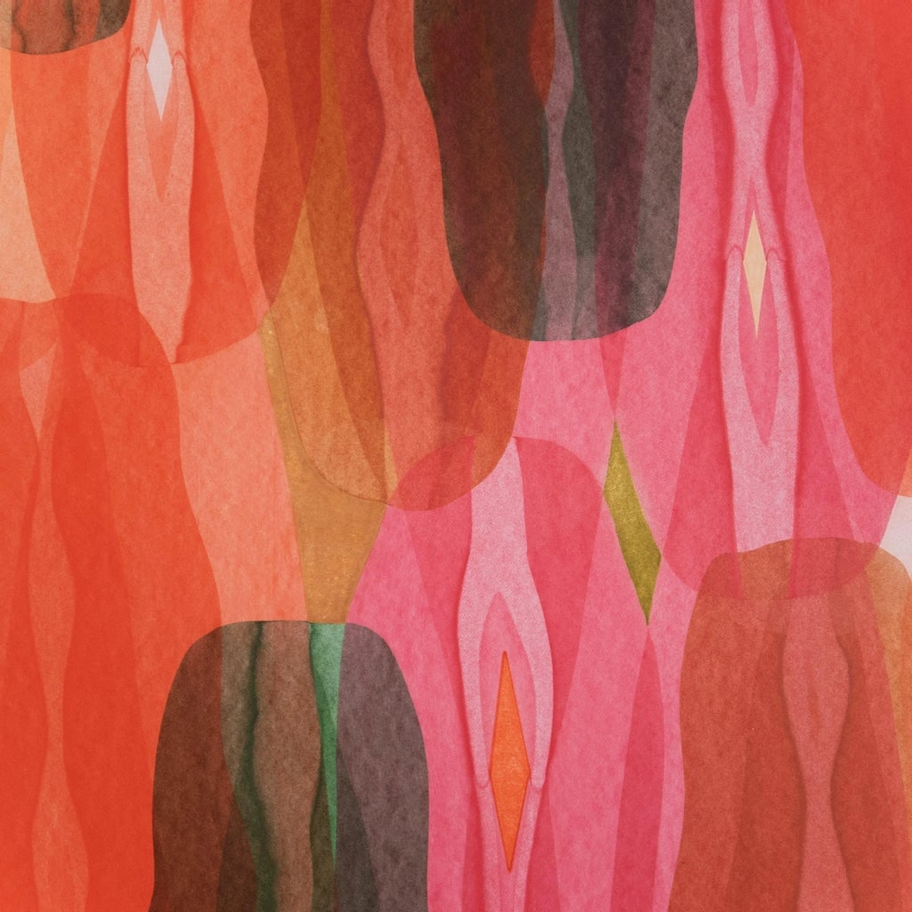 "Cherry Soaked Teeth" Work on Paper by Artist Casey R Klein - 8